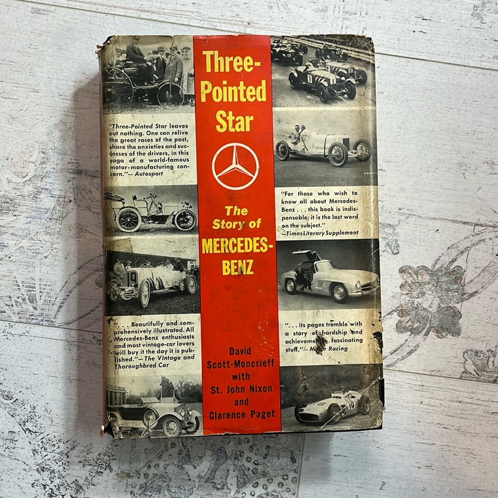 Three-Pointed Star The Story of Mercedes-Benz Vintage 1950s Book